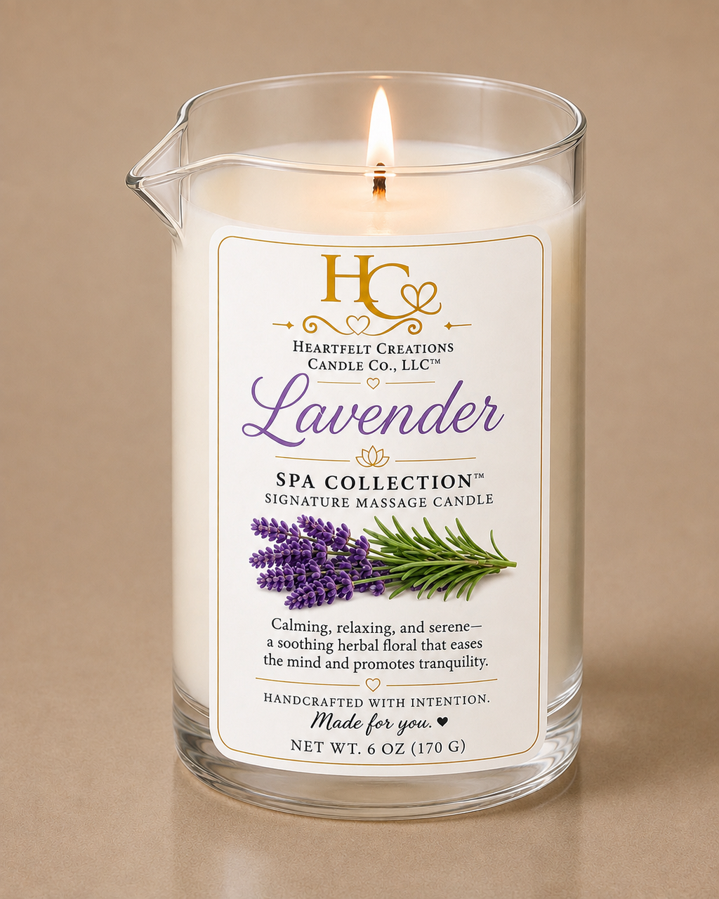 Spa Collection ~ Massage Lotion Candle