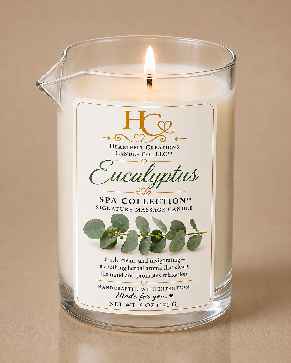 Spa Collection ~ Massage Lotion Candle