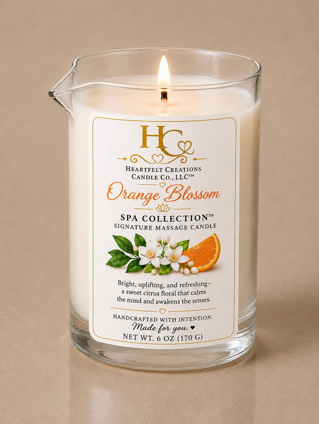 Spa Collection ~ Massage Lotion Candle