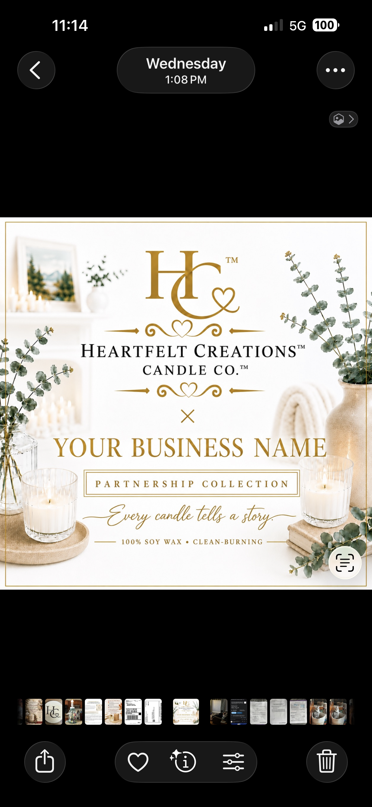 Partnership Custom Candles