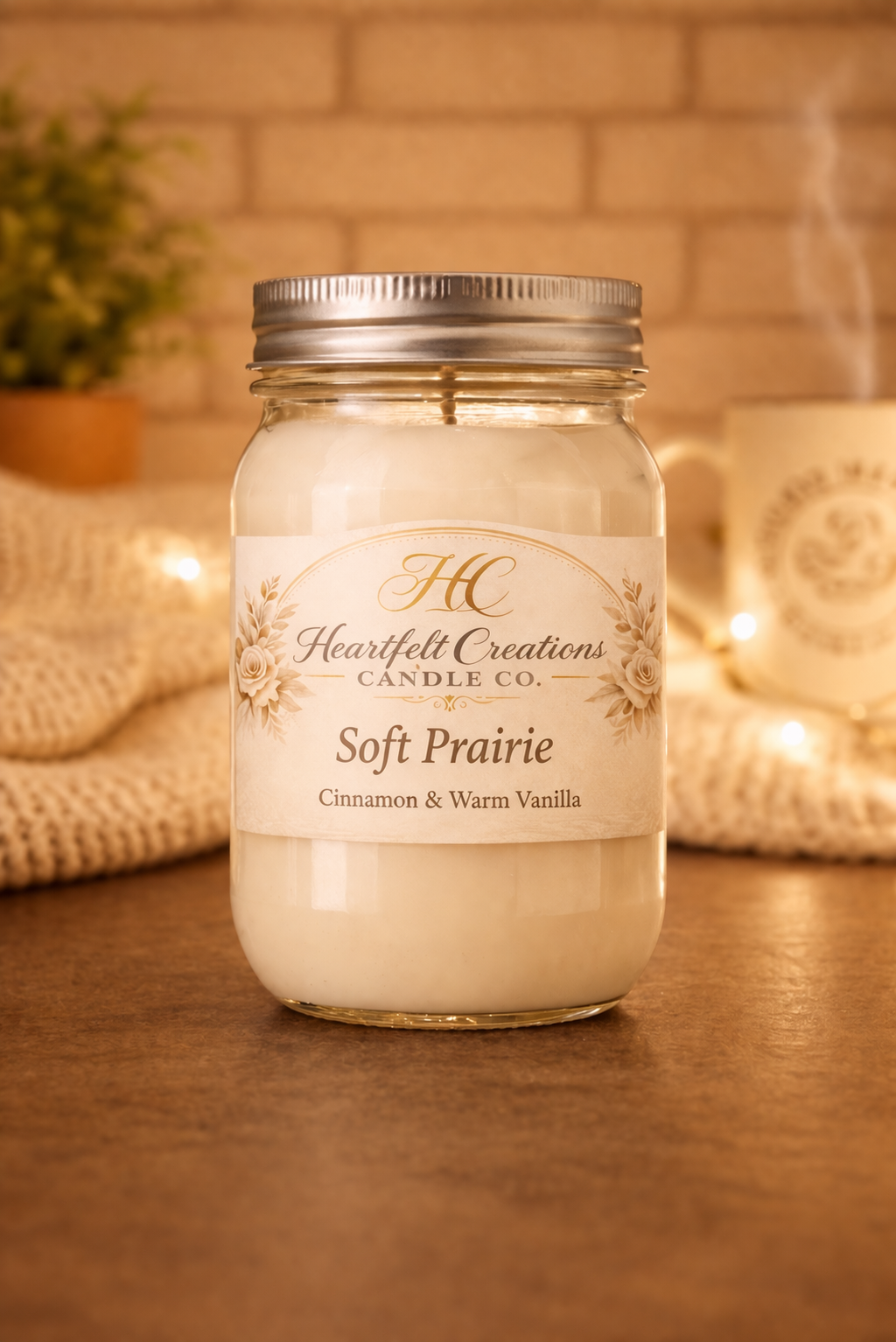 Soft Prairie                                       16 oz Candle                        Cinnamon & Warm Vanilla