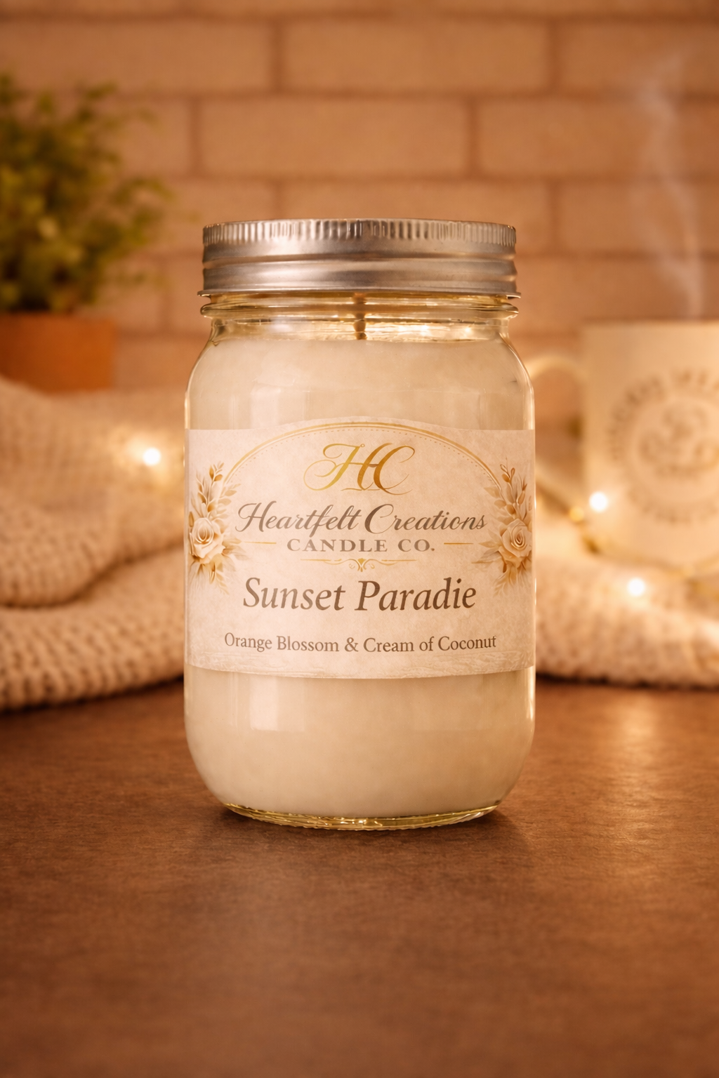 Sunset Paradise                               16 oz Candle                             Orange Blossom & Coconut