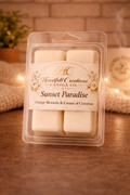 Sunset Paradise                              4 oz Wax Melt.                         Orange Blossom & Coconut