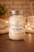 Still Magnolia ~                                16 oz Candle.                           Magnolia Petals