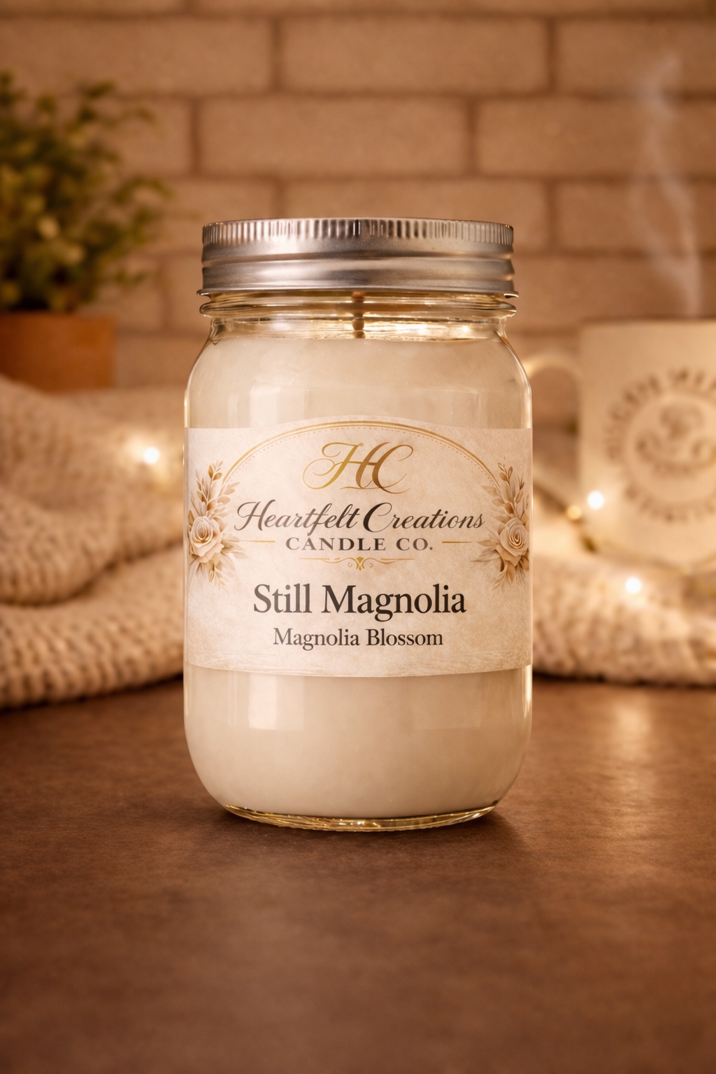 Still Magnolia ~                                16 oz Candle.                           Magnolia Petals