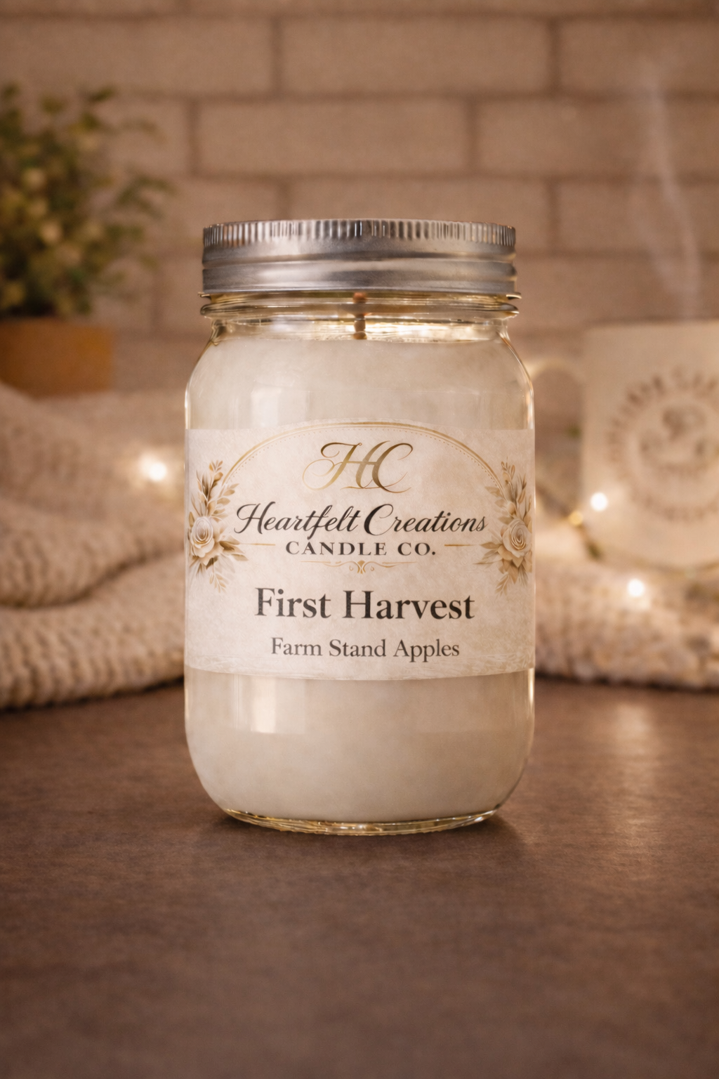 First Harvest                                   16 oz Candle                                  Farm Fresh Apple.