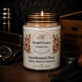 Gentlemen’s Pour~                          16 oz Candle                             Cherry Merlot & Teakwood.