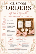 100% Soy, Clean Burning Candle, Custom Gift Boxes